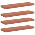 vidaXL Stenná polica Nástenná montáž 4 ks Červená 80 x 23,5 x 3,8 cm