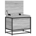 vidaXL Úložný box s vekom sivá sonoma 60x40x51,5 cm kompozitné drevo