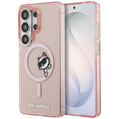 Karl Lagerfeld puzdro IML Peekaboo Choupette MagSafe pre Samsung Galaxy S26 Ultra ružová