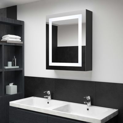 vidaXL LED kúpeľňová zrkadlová skrinka 50x13x70 cm
