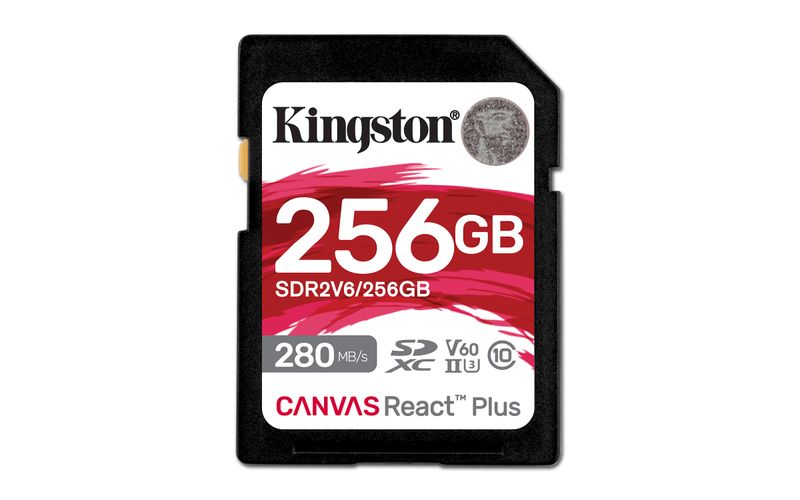 Kingston Canvas React Plus/SDXC/256GB/UHS-II U3/Class 10