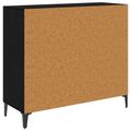 vidaXL Servírovacia skriňa Čierny dub 34 x 90 x 80 cm Kompozitné drevo