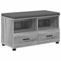 vidaXL Predsieňová lavica Sivá Sonoma 80 x 38 x 46 cm