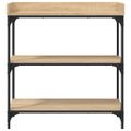 vidaXL Konzolový stolík s policami dub sonoma 75x30x80 cm