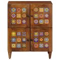 vidaXL Servírovacia skriňa Orech 60 x 33 x 75 cm Masívne mango drevo
