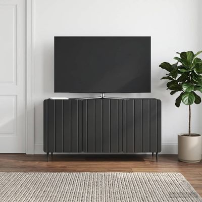 vidaXL TV skrinka 99 x 34,5 x 52 cm Čierna Kompozitné drevo