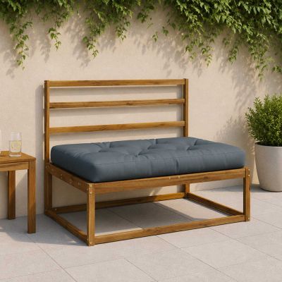 vidaXL Vankúš na paletu VIANEN 100% polyester Modrá 120 x 60 x 12 cm
