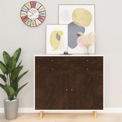 vidaXL Samolepiaca fólia na nábytok tmavý dub 500x90 cm PVC