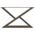 vidaXL Nohy konferenčného stolíka 2 ks, prírodná oceľ 70 x (42-43,3) cm, oceľ