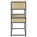 vidaXL Konzolový stolík dub sonoma 90x35x80 cm kompozitné drevo