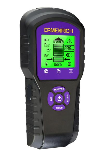 Detektor kovov a elektrických vedení Ermenrich Ping SM60 Fialový