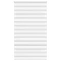 vidaXL Zebra roleta biela 130x200 cm šírka látky 125,9cm polyester