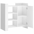 vidaXL Komoda biela 73,5x35x75 cm kompozitné drevo