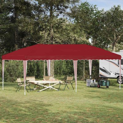vidaXL Prístrešok na párty 575 x 290 x 245 cm Vínovo červená