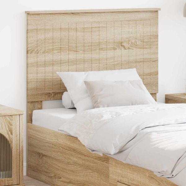 vidaXL Zadné čelo s čelnou doskou Sonoma dub 90 cm Kompozitné drevo