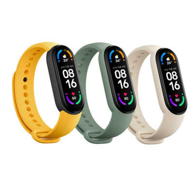 Xiaomi Mi Smart Band 6 Strap (3 pack) Ivory/Olive/Yellow