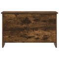 vidaXL Úložná truhlica Dymový dub 80 x 40 x 50 cm Kompozitné drevo