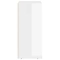vidaXL Servírovacia skriňa ELST Vysoký lesk bielej 59 x 35 x 80.5 cm