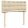 vidaXL Boxspring posteľ s matracom krémová 120x190 cm látka