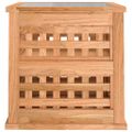 vidaXL Nočné stolíky 34x34x34 cm orechový masív