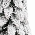 vidaXL Osvetlený umelý vianočný stromček s 80 LED, zasnežený 150 cm