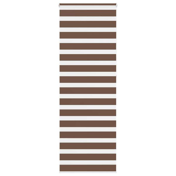 vidaXL Zebra roleta hnedá 80x230 cm šírka látky 75,9 cm polyester