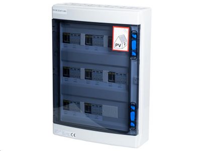 Rozvádzač AZT DC8, T1+T2 IKA (1000V DC / 32A) pre 6 stringov IP65 certifikovaný