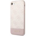 Obal Guess pre iPhone 7 / 8 / SE GUHCI8G4GLPI ružový HC PC/TPU 4G PU Spodný pásik