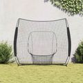 vidaXL Sieť na tréning bejzbalu Čierna 250 x 106 x 209 cm Polyester
