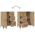 vidaXL Servírovacia skriňa Remeselný dub 69,5 x 34 x 90 cm