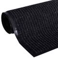 vidaXL Rohož pred dvere, čierna 90 x 120 cm, PVC