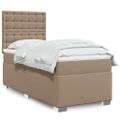 vidaXL Boxspring posteľ s matracom kapučínová 90x200 cm umelá koža