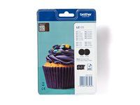 2-balenie - Vysoká výťažnosť - čierna - originálna - blister - atramentová cartridge - pre Brother DCP-J100, DCP-J105, DCP-J132W, DCP-J4110DW, DCP-J552DW, DCP-J752DW