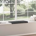 vidaXL Vankúš na lavičku Pl plush kord Tmavosivá Hĺbka 35 cm