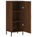 vidaXL Komoda hnedý dub 34,5x34x90 cm spracované drevo