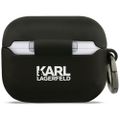 Karl Lagerfeld Silicone Karl & Choupette Head puzdro pre AirPods Pro 3 ružové