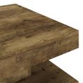 vidaXL Konferenčný stolík tmavohnedý 60x60x35 cm MDF