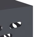vidaXL Kryt na klimatizáciu Antracitová 110 x 50 x 80 cm Oceľ