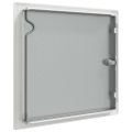 vidaXL Access Panel Biela 33 x 33 x 3 cm Oceľ