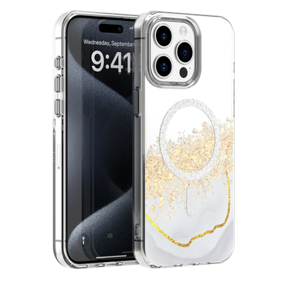 Epoxy Mag puzdro na iPhone 14 Pro 6,1" biela