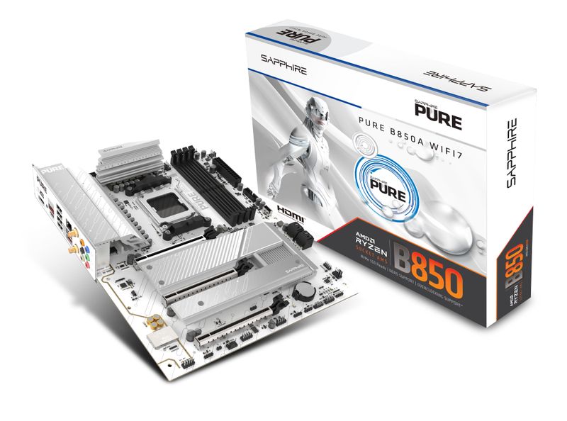 SAPPHIRE PURE B850 WIFI 7/AM5/ATX