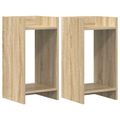 vidaXL Stojan na rastliny 2 ks Dub sonoma 30 x 30 x 60 cm