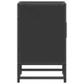 vidaXL Nočné stolíky 2 ks čierne 40x31x50 cm kompozitné drevo+kov