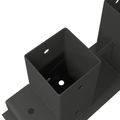 vidaXL Pomocník na stohovanie dreva 2 ks Antracitová 34 x 10 x 15 cm