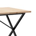vidaXL Jedálenský stolík v tvare X 180x90x75,5 cm borovica a oceľ