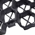 vidaXL Zatrávňovacie mriežky 16 ks čierne 60x40x3 cm plast