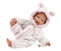 Llorens 63312 LITTLE BABY - realistická bábika bábätko s látkovým telom - 32 cm
