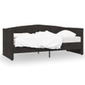 vidaXL Pohovka s USB čierna zamatová 90x200 cm