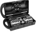 Činky chrómované nastaviteľné 15kg, REBEL ACTIVE RBA-2326-15 Činky chromované nastavitelné 15kg, REBEL ACTIVE RBA-2326-15