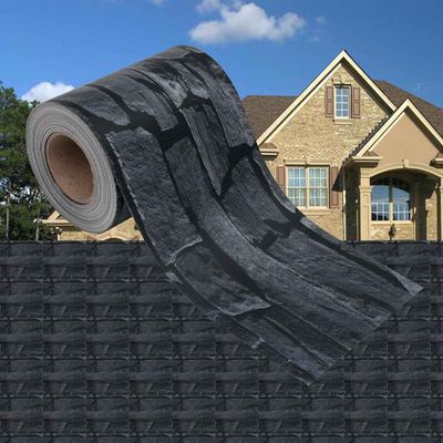 vidaXL PVC ochranná páska na ochranu súkromia 35x0,19 m, kamenný vzhľad, sivá